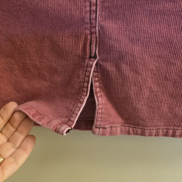 Levis Corduroy Rose Pink Skirt Juniors 7 School Fall - Picture 4 of 7
